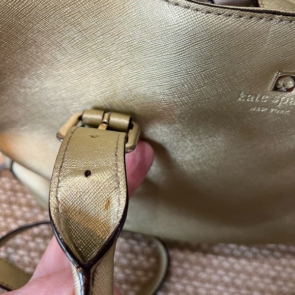 Kate Spade Cove Street Gold Metallic Satchel - Picture 9 of 14